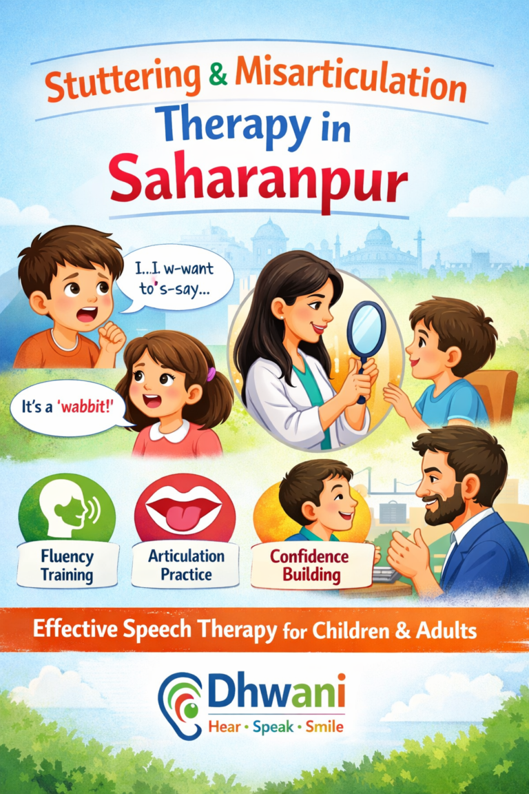 Stuttering & Misarticulation Therapy in (Behat, Nakur, Rampur Maniharan, Deoband) Saharanpur