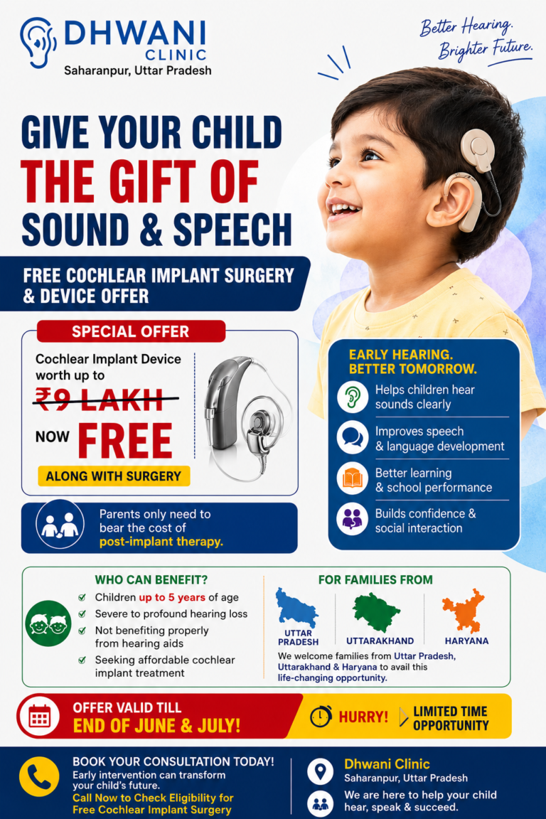 Free Cochlear Implant Surgery & Device Offer for Children